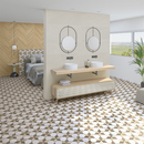 CARRELAGE SEINE HEXAG.MAYEIX MULTICOL 23,3X26,8cm  0,515M2/BTE  11PC/BTE  G161