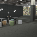 CARRELAGE  HEXAG.MICRA GRAFITO 51,9X59,9cm  0,93M2/BTE   4PC/BTE  G186