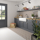 CARRELAGE SEINE DAYDE-R BLANCO  20X20cm 1M2/BTE  25PC/BTE  G271