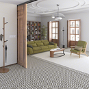 CARRELAGE SEINE SEVRES-R GRAFITO 20X20cm  1M2/BTE  25PC/BTE  G271