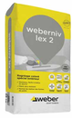 WEBERNIV LEX 2 GRIS CIMENT SAC DE 25KG Ragréage coloré spécial extérieur