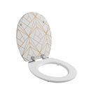 ABATTANT TRENDY LINE DIPLOMAT SOFT CLOSE GEOMETRIC GOLD