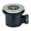 TOURBILLON BONDE DE DOUCHE D90 PLATE INOX HORIZONTALE