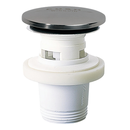 BONDE DE LAVABO QUICK CLAC PLASTIQUE AVEC TP CLAPET INOX