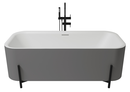 BAIGNOIRE BAC AURA MAT PLATA 170X75 cm