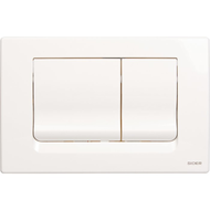 PLAQUE DOUBLE DEBIT BLANCHE