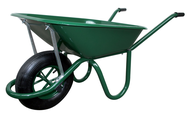 BROUETTE POLYVALENTE VERTE 100 litres ROUE GONFLABLE Diamètre 400mm