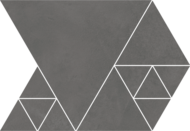 MOSAIQUE FULSON CARTER ANTRACIT 23,7X34,3cm  0,78M2/BTE  12PC/BTE R343