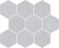 MOSAIQUE NORTHERN STONE ZANCLE GRIS 33X27cm  0,864M2/BTE  12PC/BTE R337
