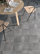 CARRELAGE LITHOS LENAR-R GRIS 29,3X29,3cm  0,944M2/BTE  11PC/BTE R23