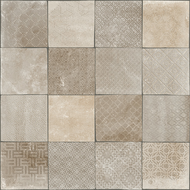 CARRELAGE TEMPO BESSEL TAUPE  60X60cm 1,44M2/BTE   4PC/BTE R16