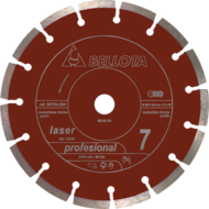 Disques de diamant coupe seche Matériaux durs. Segmenté.