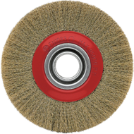 Brosses Industrielles circulaires Acier laitonné. Fi fer ondulé ø 0,5