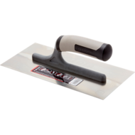 Taloche droite en acier inoxydable avec manche ouvert bi-matière 280x130 mm / 58