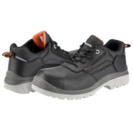 Chaussure de sécurité S3 en cuir hydrofu avec des détails orange