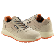 Chaussure de sécurité S1P 37 avec croûte beige et détails en orange