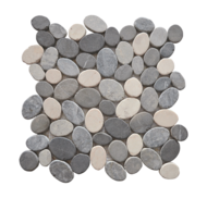 GALET 30x30x0,9cm SCIE MIX GRIS 30x30x0,9cm - 0,99M2/BOI - 11PC/BOI