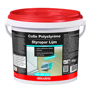 Colle Polystyrène SEAU DE 4KG  - Colle prête sol et mur