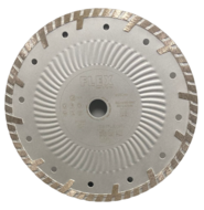 DISQUE DIAMANT A TRONÇONNER TURBO VENTILE  230 ALESAGE 22,2 AVEC FAUX-NEZ