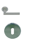 ROZ ENSEMBLE SUR ROSACE INOX304 ANGLES V INOX304 - VENISE CLE L - droite