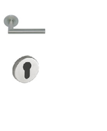 ROZ ENSEMBLE SUR ROSACE INOX304 ANGLES V INOX304 - VENISE CLE I - droite