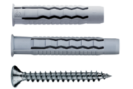 CHEVILLE NYLON GL5VPS Cheville 5x25 / Vis 4x30 / T Fix 5