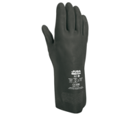 Gant de néoprène noir floqué Ep. 0,75 mm T.10
