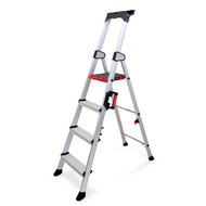 ESCABEAU ALUMINIUM 4 PLANS PRO SMARTHOLD AVEC POIGNEE - Hauteur de travail 298cm