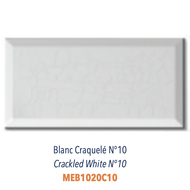 CARREAUX BISEAUTES BLANC CRAQUELE