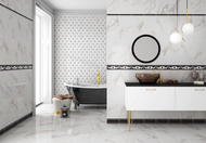 FAIENCE AZUR 1. Brillant 25X50cm 2M2/BTE 16PC/BTE MR110