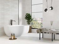 FAIENCE LAOS BLANCO Brillant 25X70cm 1,58M2/BTE 9PC/BTE MR150