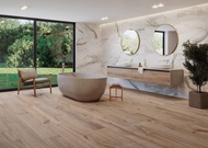 CARRELAGE DAKARIS NUT 0 20X120 (F)cm 1,68M2/BTE 7PC/BTE MP225