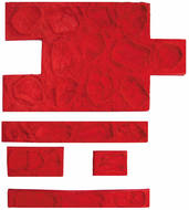 MOULE REVETEMENT MURAL ENSEMBLE PIERRE GALET 390X670MM