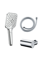 DUPLEX CHROME SERIE DRAKAR (DOUCHETTE+SUPPORT+FLEXIBLE)