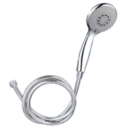 DUPLEX CHROME (FLEXIBLE+DOUCHETTE 3 JETS+SUPPORT)