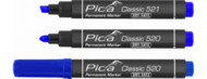 PICA MARQUEUR PERMANENT OGIVE BLEU pointe 1-4mm