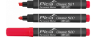 PICA MARQUEUR PERMANENT BISEAUTE ROUGE pointe 2-6mm