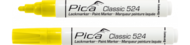 PICA MARQUEUR PEINTURE LAQUEE JAUNE pointe 2-4mm