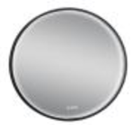 MIROIR LUMINEUX LED ATELIER BLACK D.80 CM