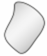 MIROIR LUMINEUX LED FUSION A 90X65 CM