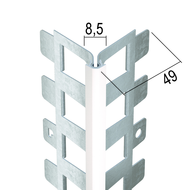 Baguette d'angle enduit extérieur PVC 3ML - 20mm D.8,5mm blanc UNITE 15PCE/PQT