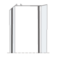 Profilé couvre joint d'angle à clipser PVC 3ML blanc 50mm