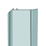Profilé couvre joint d'angle à clipser 3ML alu anodisé 50mm