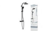 COLONNE DE DOUCHE MADURA FRESH NOIR MAT
