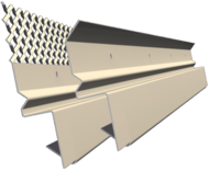 PORTE SOLIN GRILLAGE LG 2M GALVA GRILLAGE BEIGE  LG 2ML AVANT ENDUIT