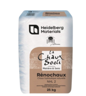 RENOCHAUX NHL 2 BLANCHE - SAC DE 25KG 56SAC/PAL
