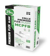 MORTIER COLLE PREMIUM FLEX BLANC SAC DE 25 KG 42SAC/PAL