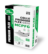 MORTIER COLLE PREMIUM FLEX GRIS SAC DE 25 KG 42SAC/PAL