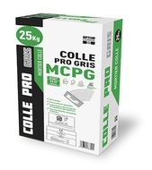 MORTIER COLLE PRO INTERIEUR/EXTERIEUR GRIS SAC DE 25 KG 42SAC/PAL