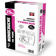 MORTIER ENDUIT DE FAÇADE TYROLIEN TON PIERRE SAC DE 25KG 42SAC/PAL